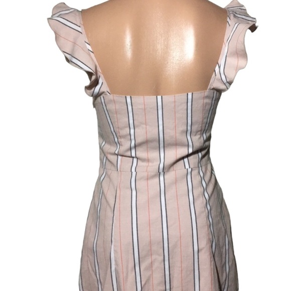 Wayf Where Are You From Verona Striped Dress Size S NWT New Front Ties - Picture 6 of 8